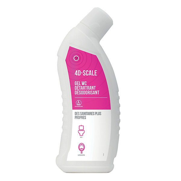 Gel WC nettoyant détartrant 4D Scale 750 ml