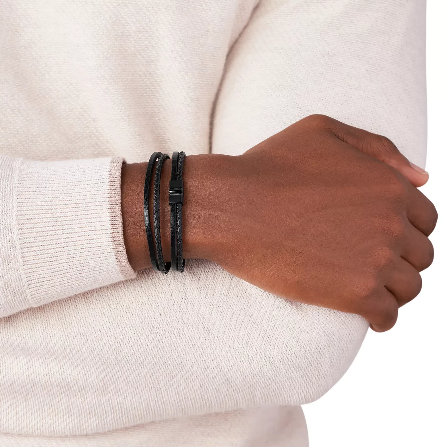 Fossil JF03098001 Armbånd Læder JF03098001