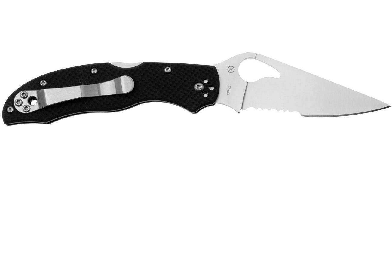 Spyderco Byrd Harrier 2 BY01GPS2 Black G10, partly serrated zakmes