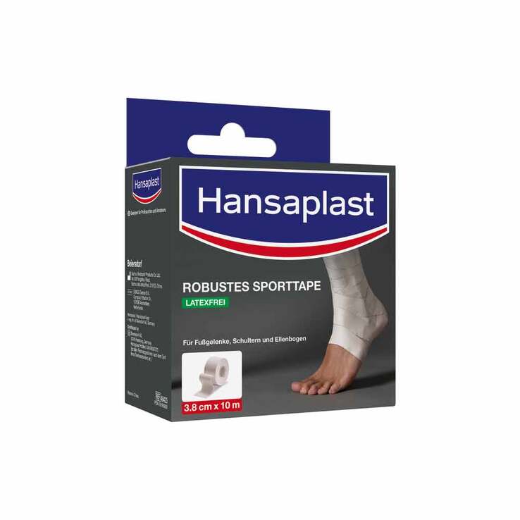 Hansaplast robustes Sporttape 3,8 cmx10 m weiß, 1 St