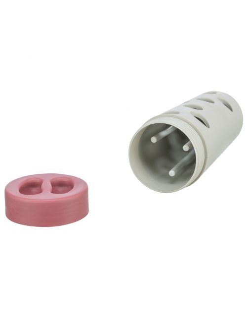 Trixie Cat Activity Snack Roll - Kattenspeelgoed - 6\/5x14 cm Wit Grijs