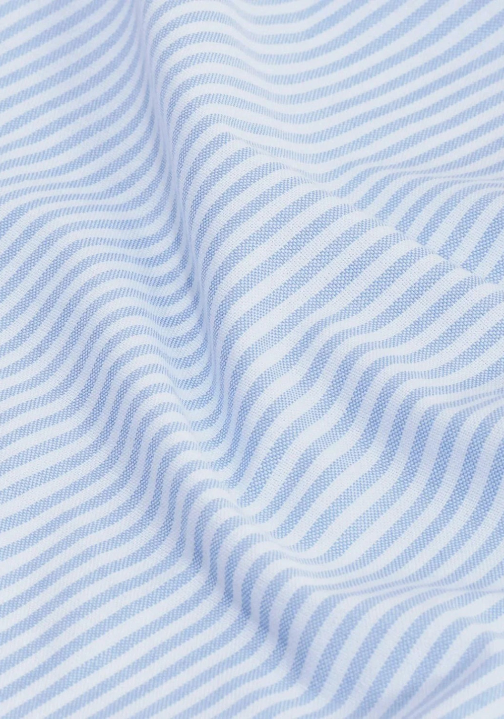 Carpasus Casual Herren-Hemd Oxford Stripes White Blue