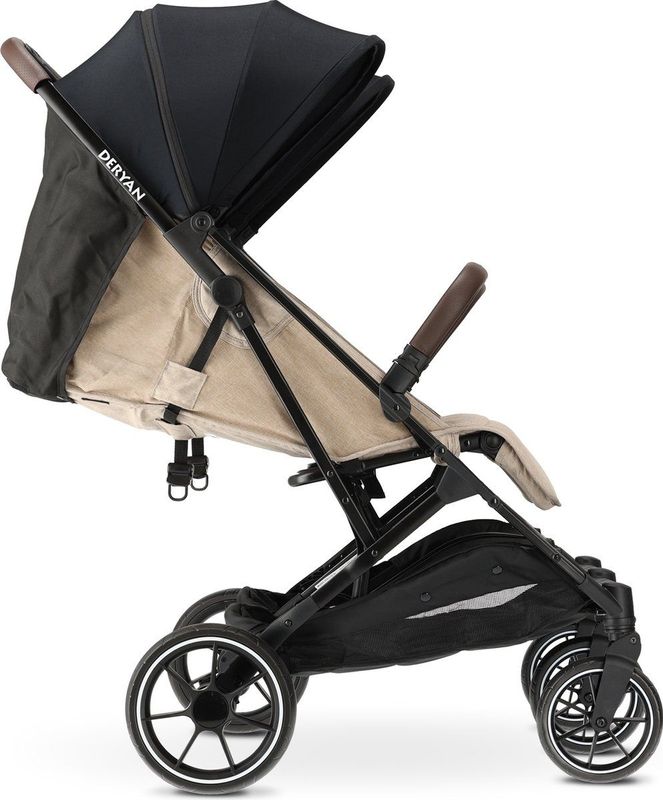 Deryan Luxe Rolo X2 XL Dubbele Buggy - Duo Buggy - Nougat