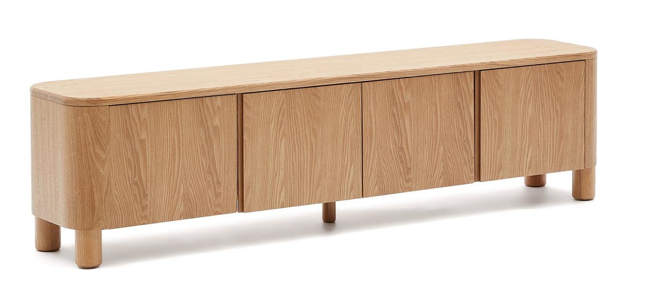Kave Home Lowboard SALAYA 200 x 52 cm Eschefurnier/natur