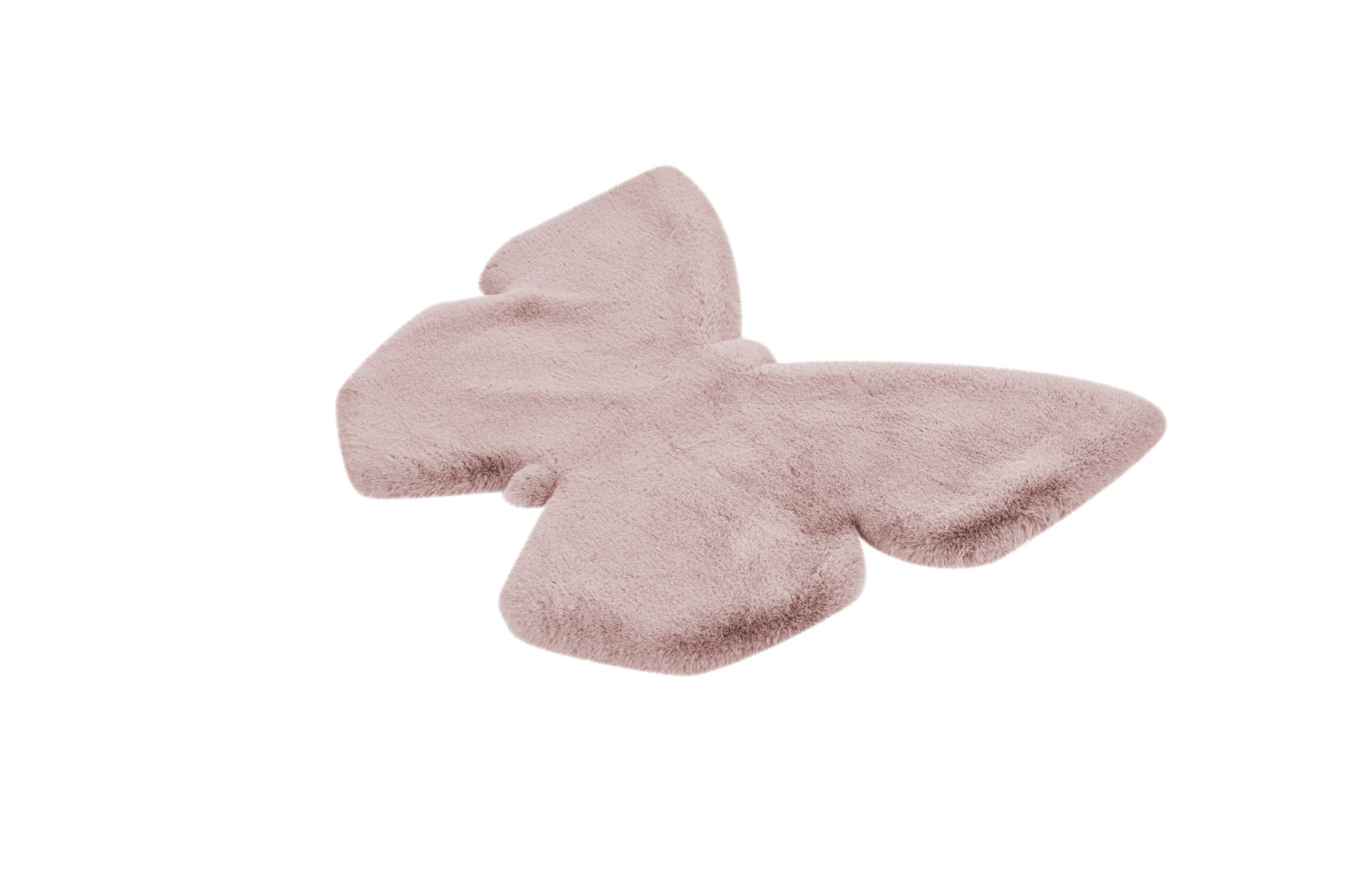 Kinderteppich - Schmetterling- rosa - 70x90 cm