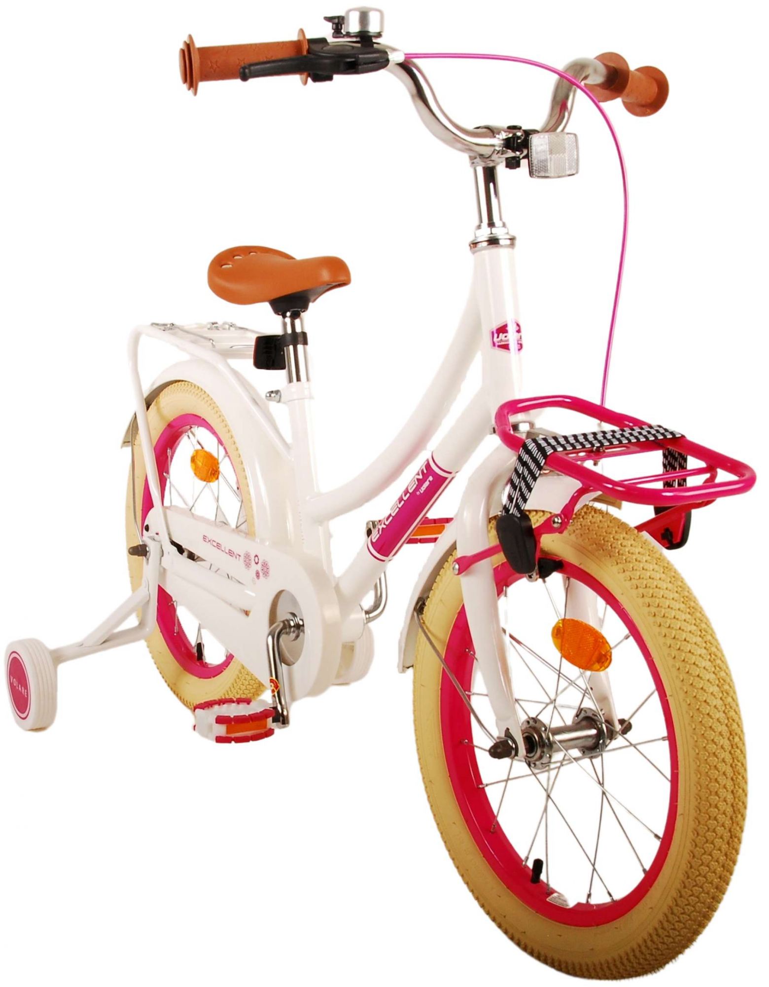 TPFSports Excellent Kinderfahrrad - Mädchen - 16 Zoll - Rücktritt + Handbremse - Grün