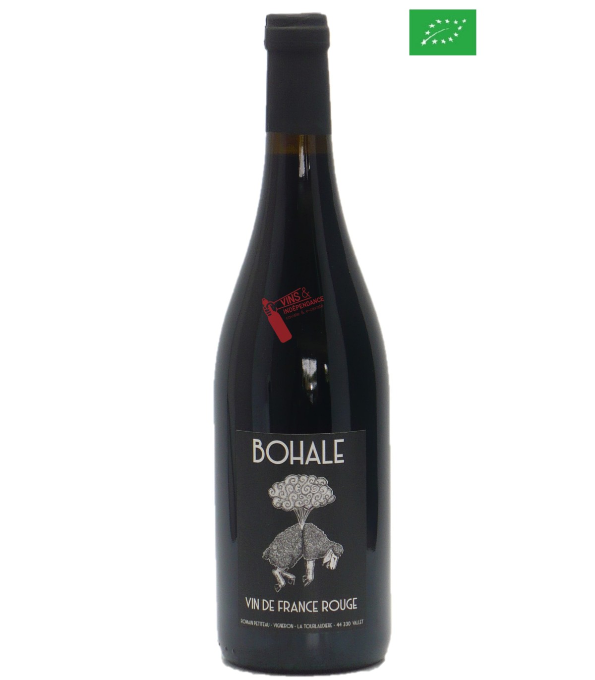 Domaine de la Tourlaudiere Romain Petiteau Bohale VDF Merlot CF 2021