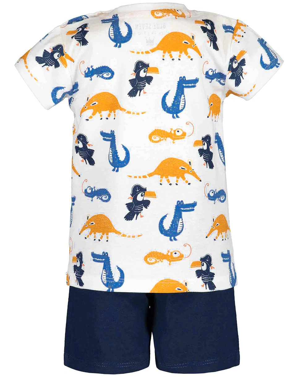 T-Shirt JUNGLE FUN 2-teilig in white