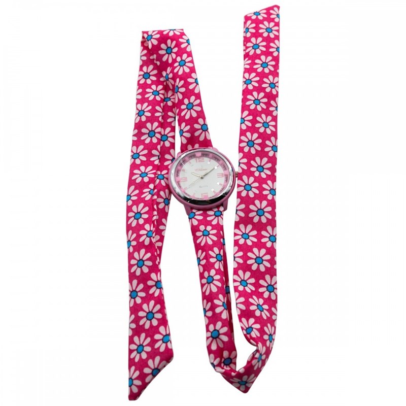 Montre Femme CHTIME bracelet Tissu Rose