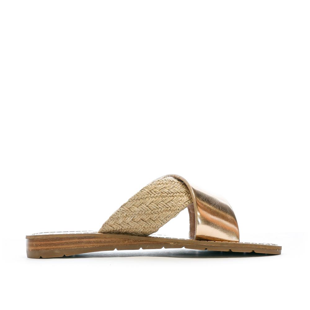 Chattawak Claquettes Croisées Rose Gold Femme Chattawak Brana