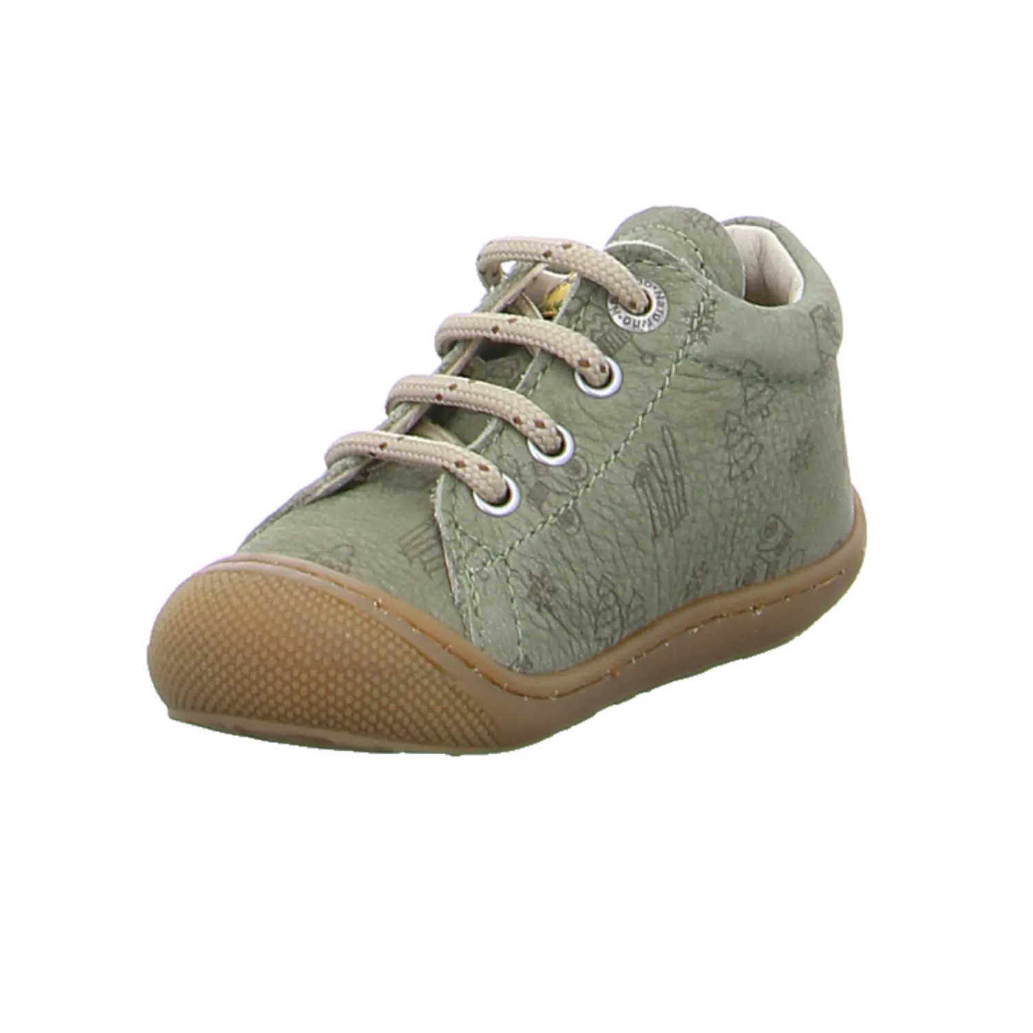 NATURINO Lauflernschuh Grün Leder  unisex Bottine