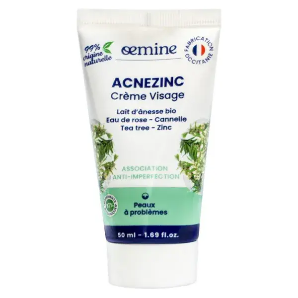 Creme facial Oemine Acnezinc contra imperfeições 50 ml