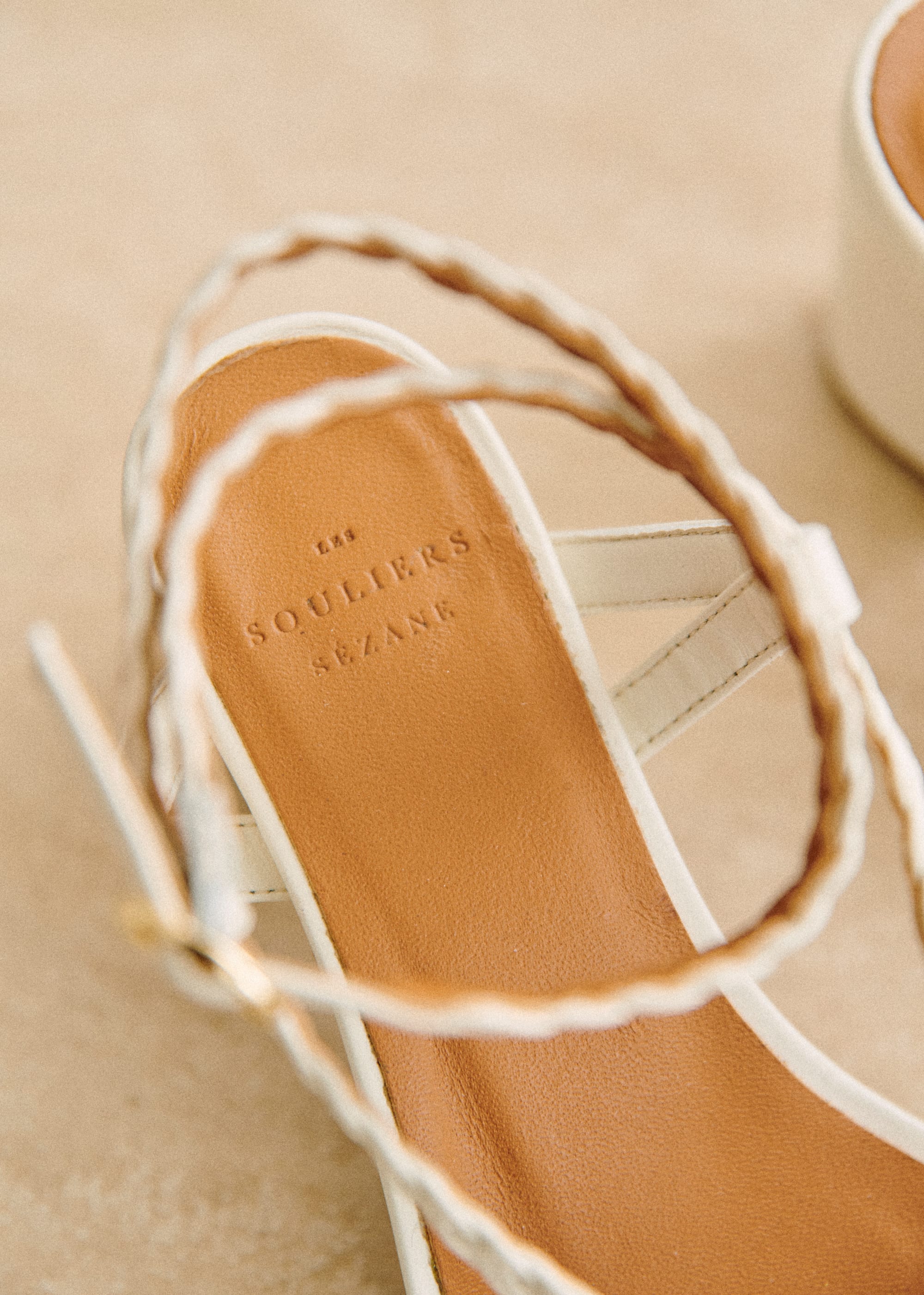 Sandales Natacha - Ecru lisse tressé - SOULIERS/SOULIERS Sandales 5906237