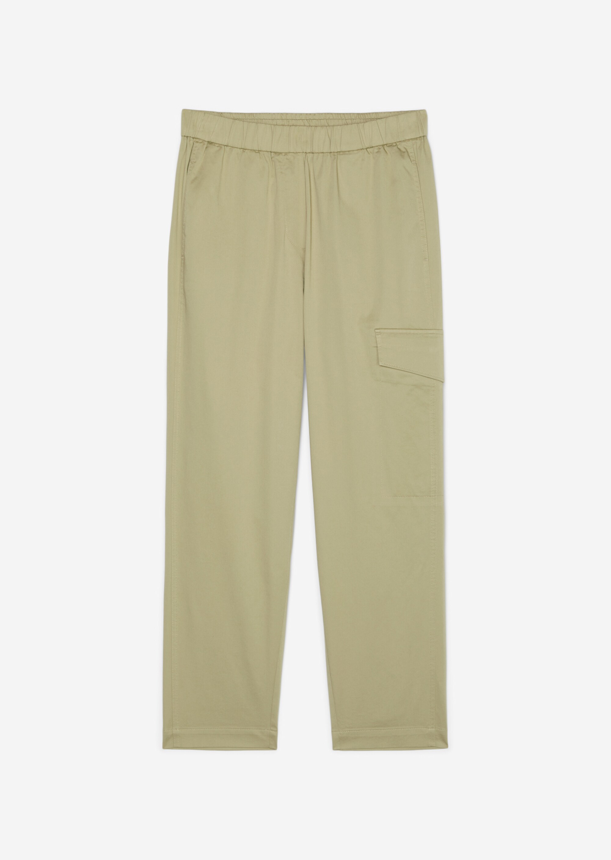 Cargo-Schlupfhose taperedaus Baumwoll-Satin-Stretch