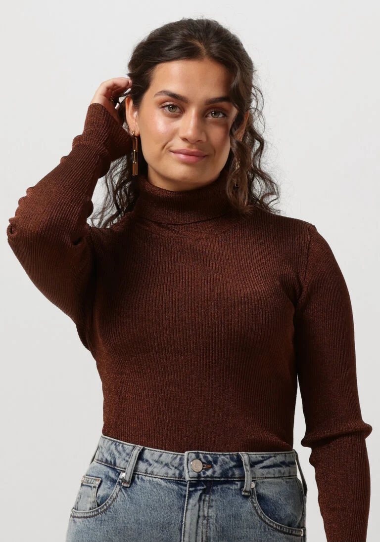 GESTUZ bruine gestuz coltrui silvigz rollneck