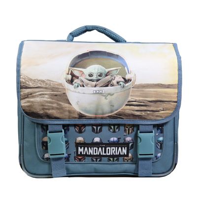 Cartable Star Wars / The Mandalorian 38 cm - 2 compartiments - bleu - Bagtrotter