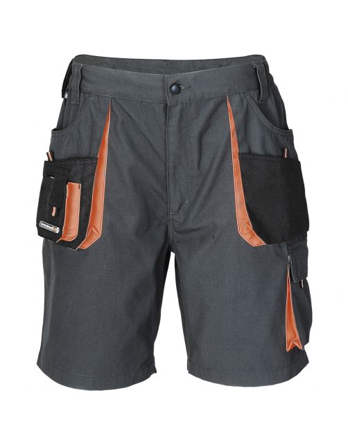 Terra Trend Job Werkshort Grijs&Oranje&Zwart - Werkkleding