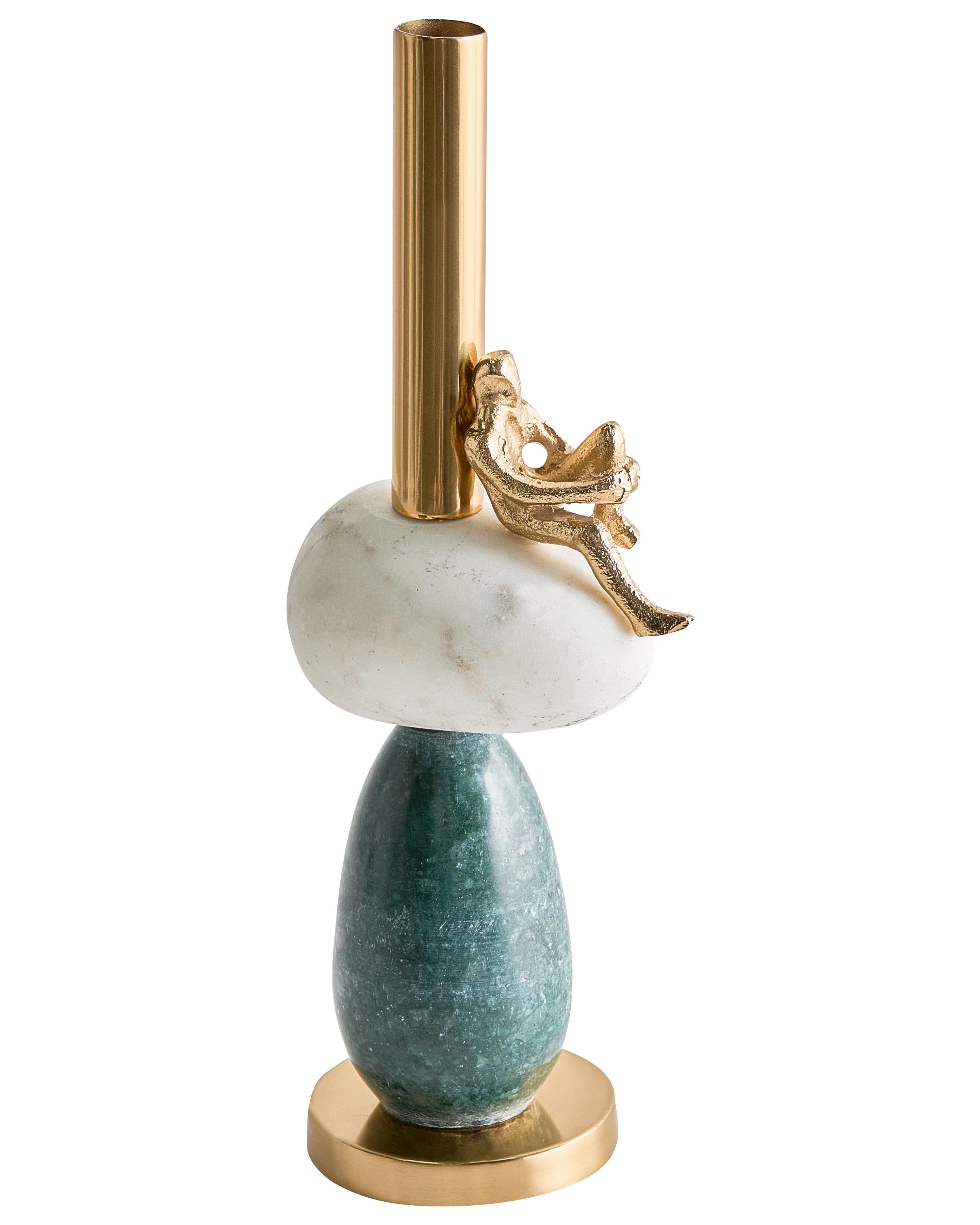 Kaarshouder BARICE Marmer 34 cm Meerkleurig