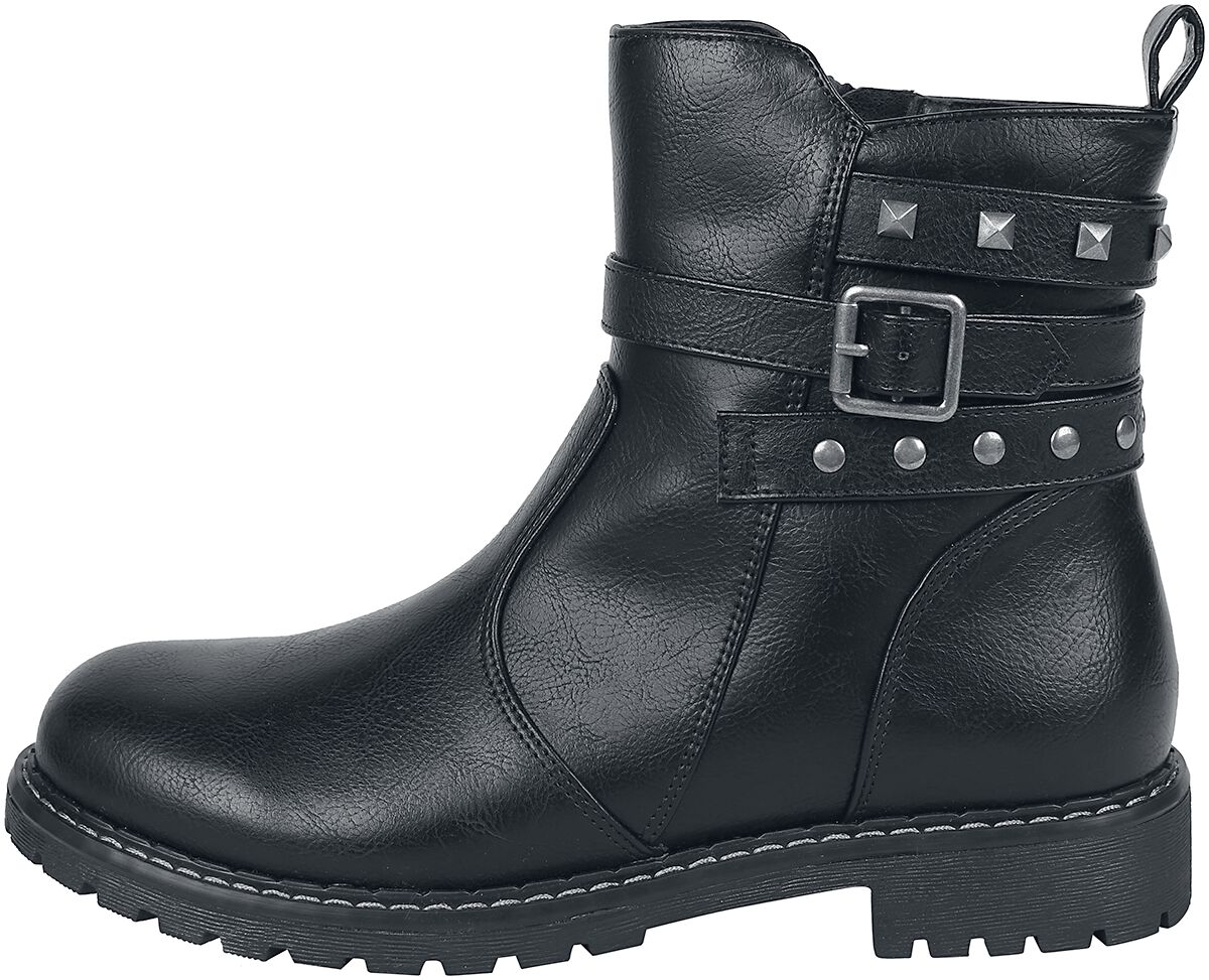 Bottines avec clous & boucles | Black Premium by EMP Bottes de motard
