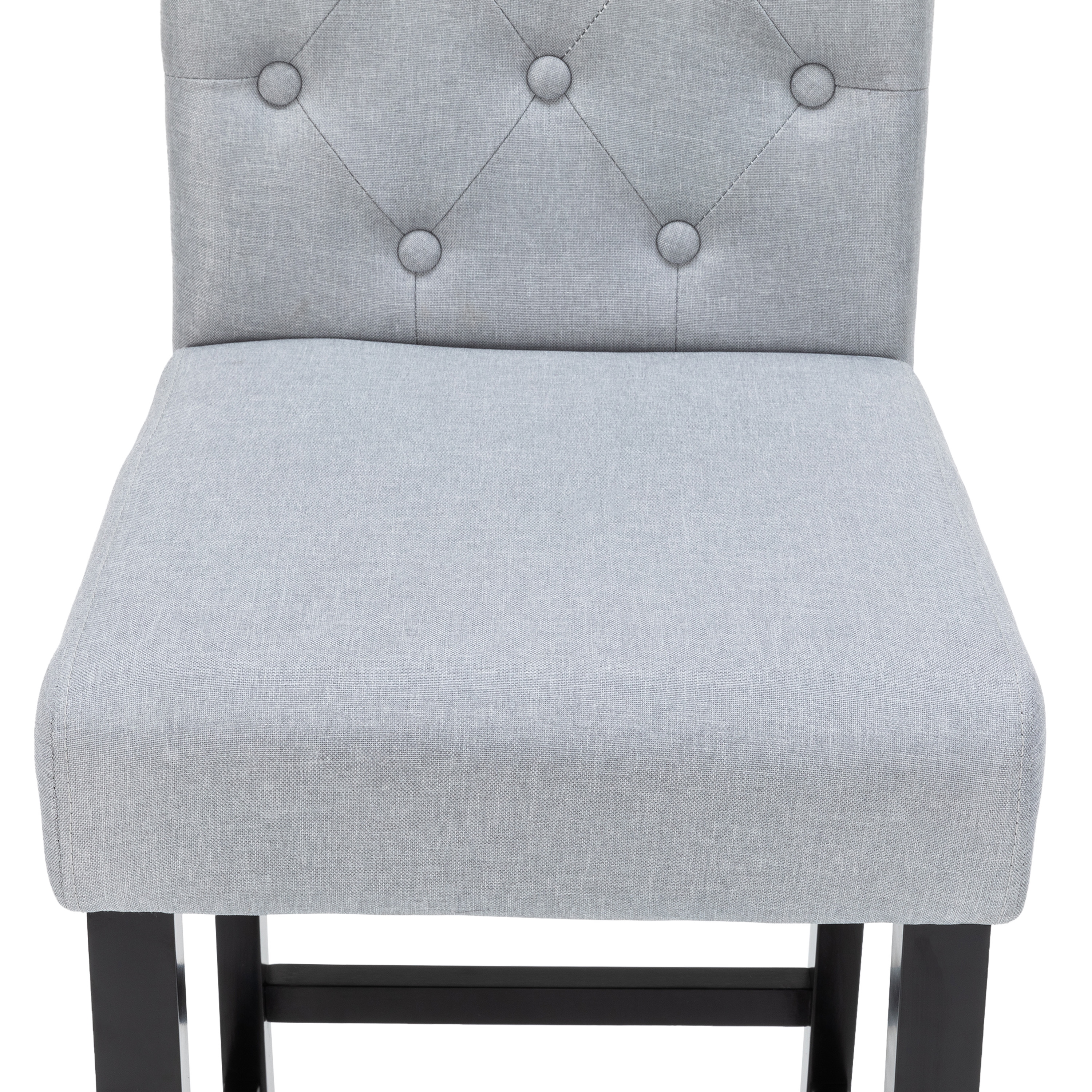 Barhocker WADE 2er Set grau/schwarz