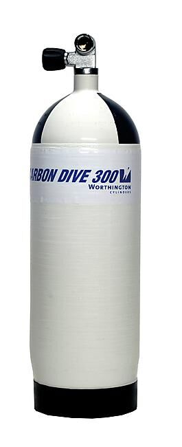 CARBONDIVE - BOUTEILLE CARBONE 10L +ROBINET 300B 1 SORTIE