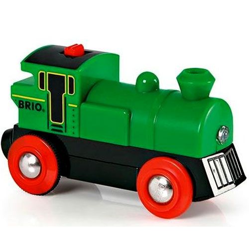 brio locomotief - groen