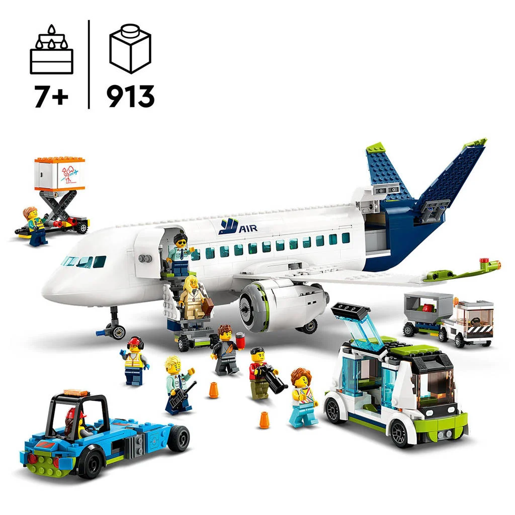 Passagiersvliegtuig Speelgoed Vliegtuig Voertuigen Set 60367