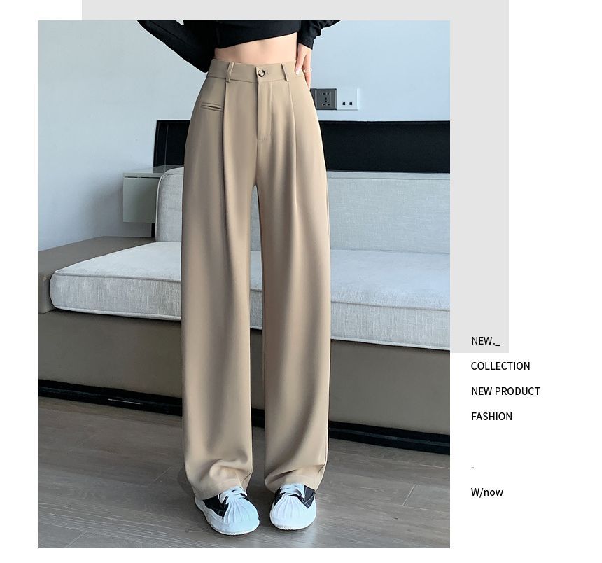 Luminato - High Rise Plain Wide Leg Pants (verschillende ontwerpen)