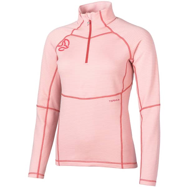 Sweat polaire randonnée TERNUA MOMHILL 1/2 ZIP W PASTEL CERISE