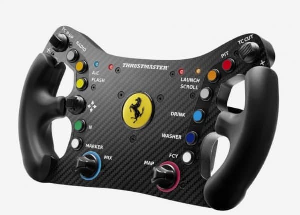 Thrustmaster Ferrari 488 GT3, Ratt, PC, D-pute, Menyknapp, Modusknapp, Startknapp, Analog/digital, Koblet med ledninger (ikke trådløs), Sort