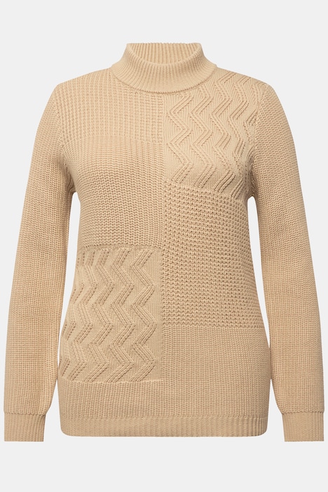 Pullover, Patch-Look