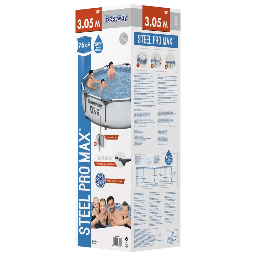 Ensemble de piscine steel pro max 305x76 cm