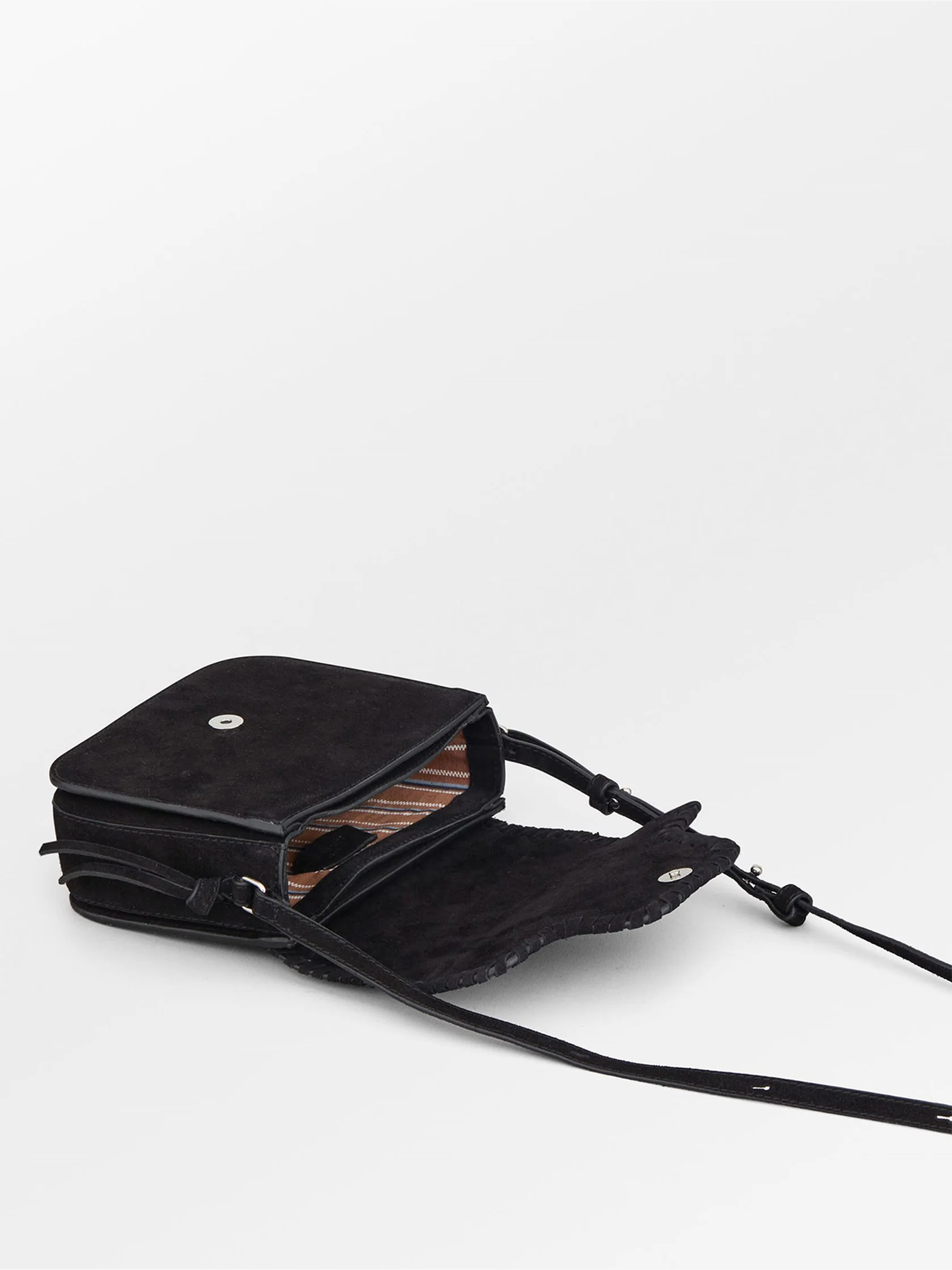 Suede Veg Iris Braid Bag