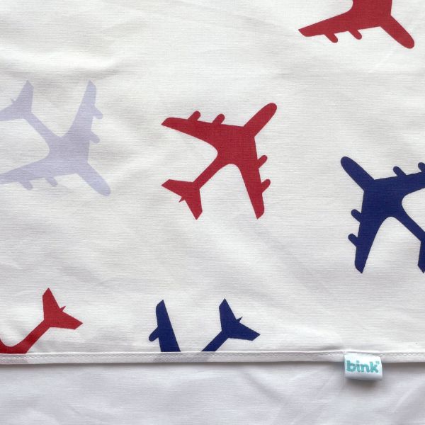 Bink Bedding Planes Wieglaken Blauw 75 x 100 cm