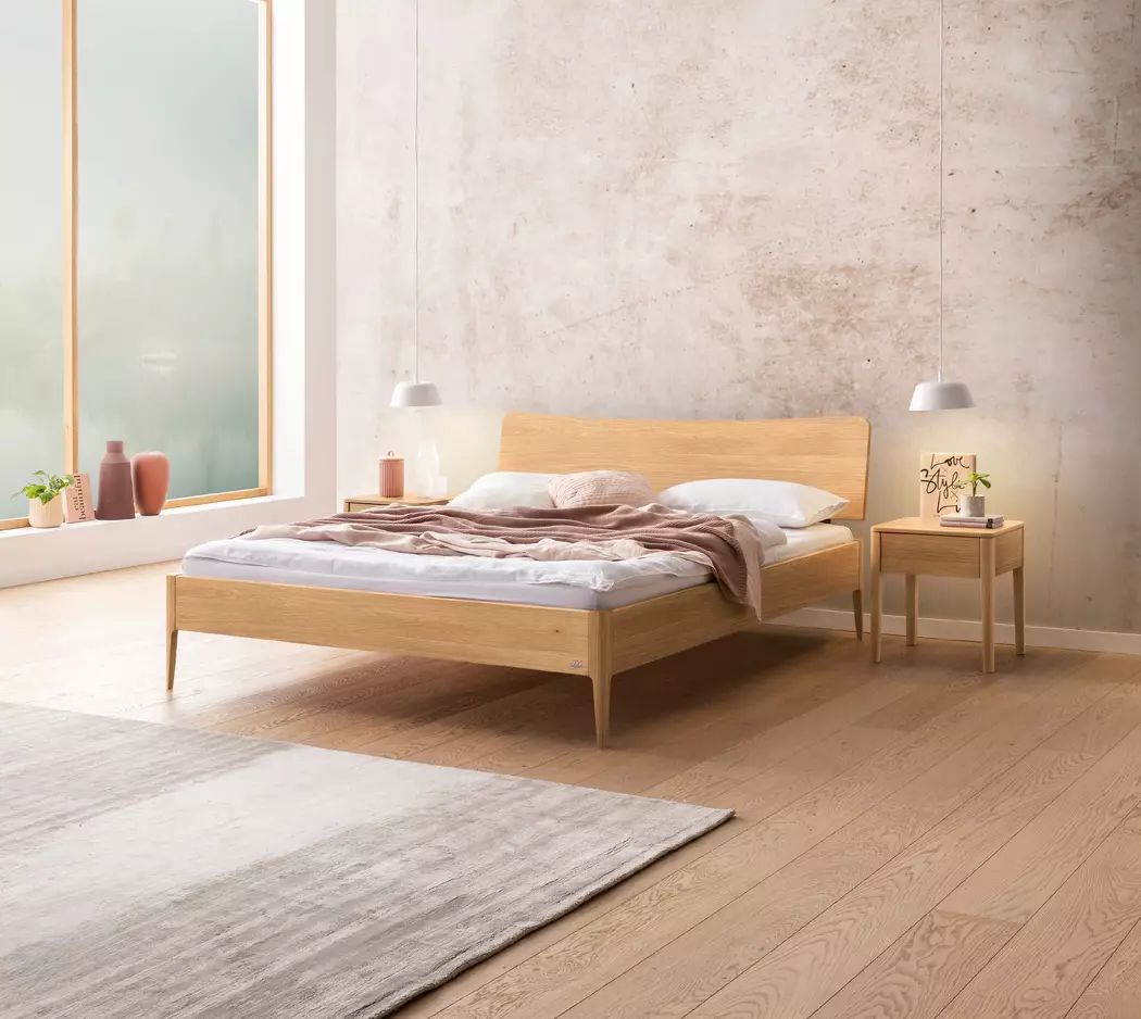 Massivholzbett Lounge 180 x 200 cm