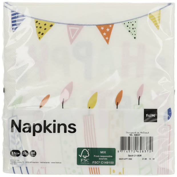 Napkins FSC ECO 33x33/20