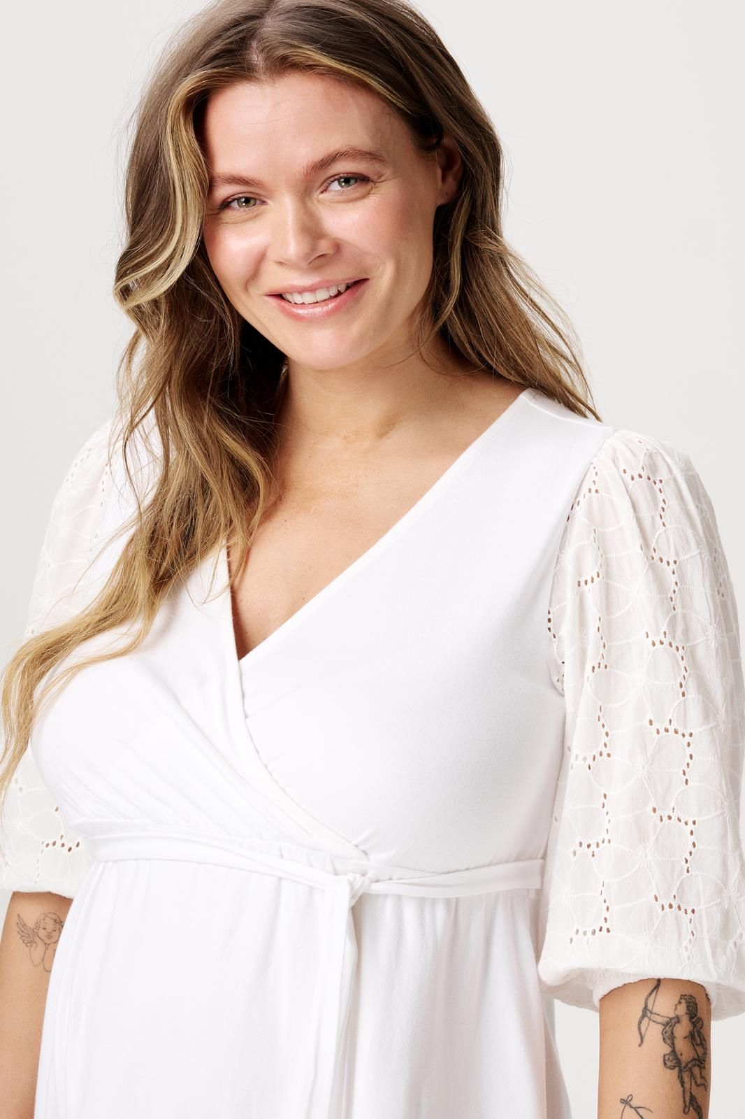 Noppies Maternity Jurk Kajal - Optical White
