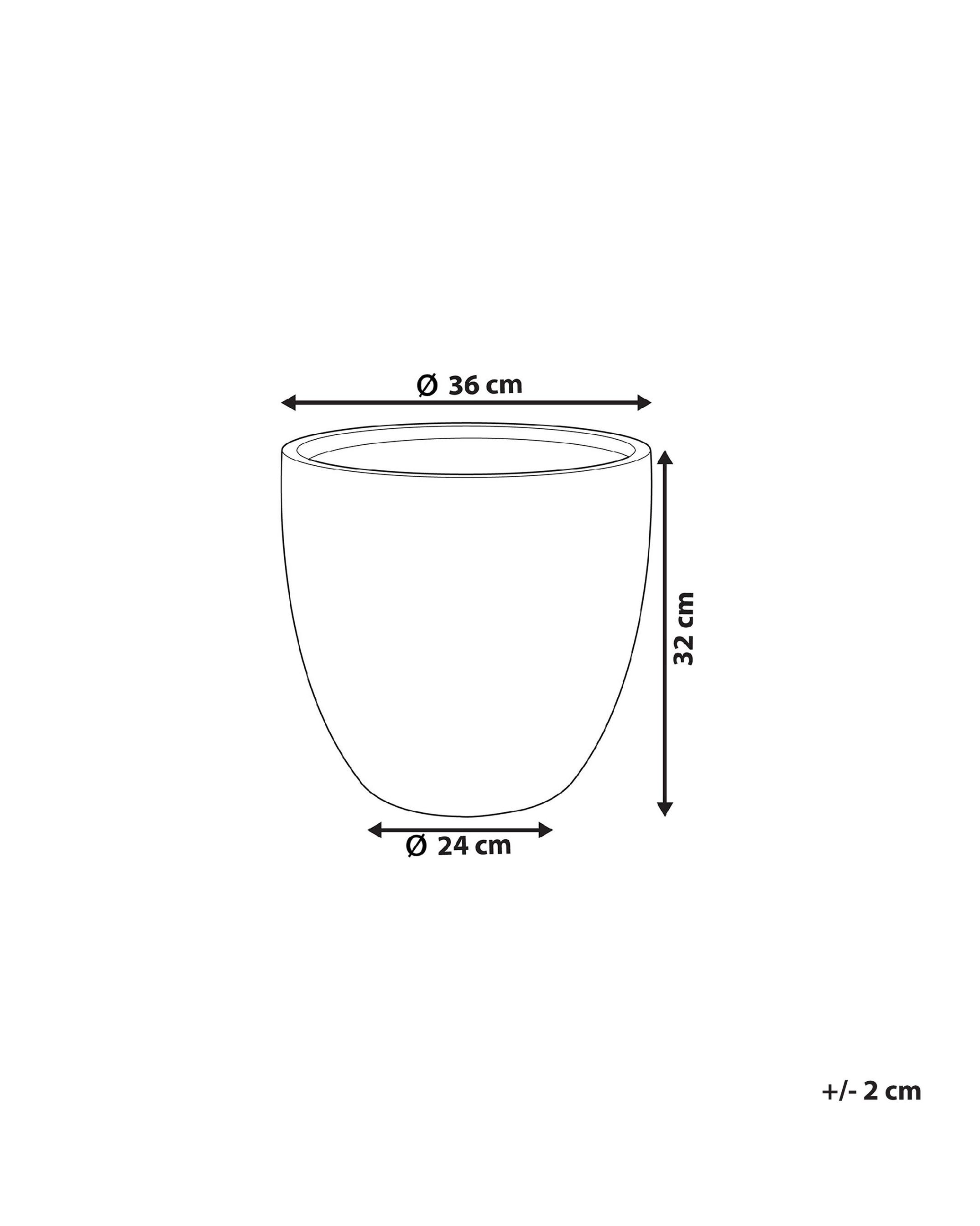 Bloempot KANNIA 36 cm Lichtgrijs