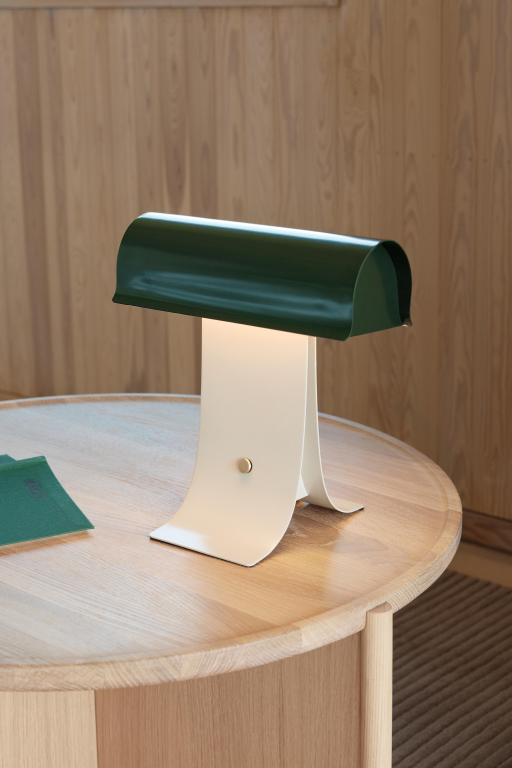 Northern Archive tafellamp B25 LED donkergroen/lichtgrijs
