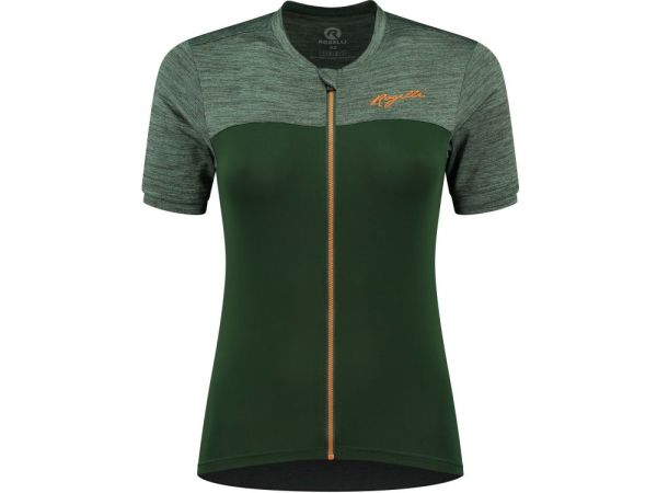 Rogelli Melange Lady Cykeltrøje, Green/Coral