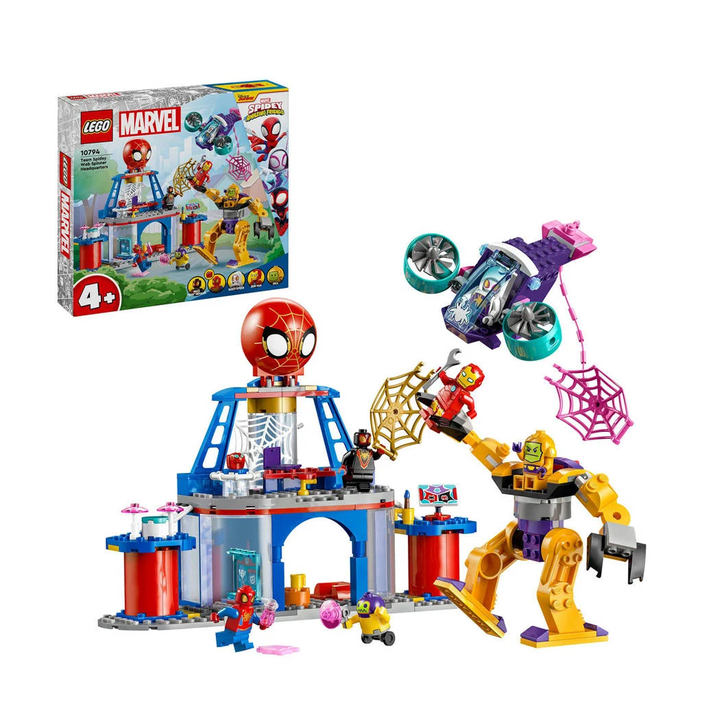 Wat een leuke lego set!Marvel Spidey and his Amazing Friends Team Spidey webspinner hoofdkwartier Speelgoed 10794