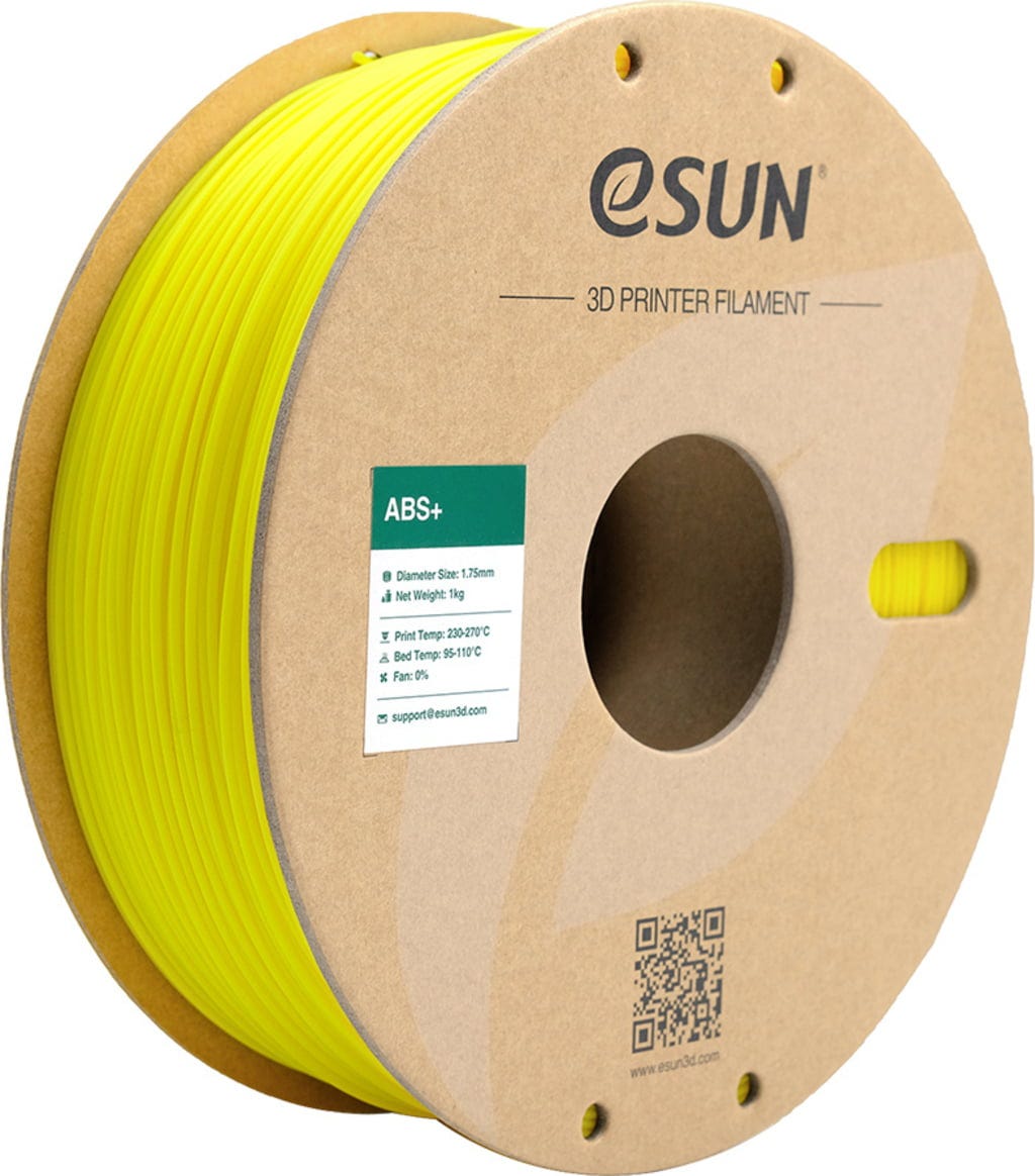 eSUN  ABS+ Yellow, 1,75 mm / 1000 g    ABS Filament mit verbesserten mechanischen Eigenschaften