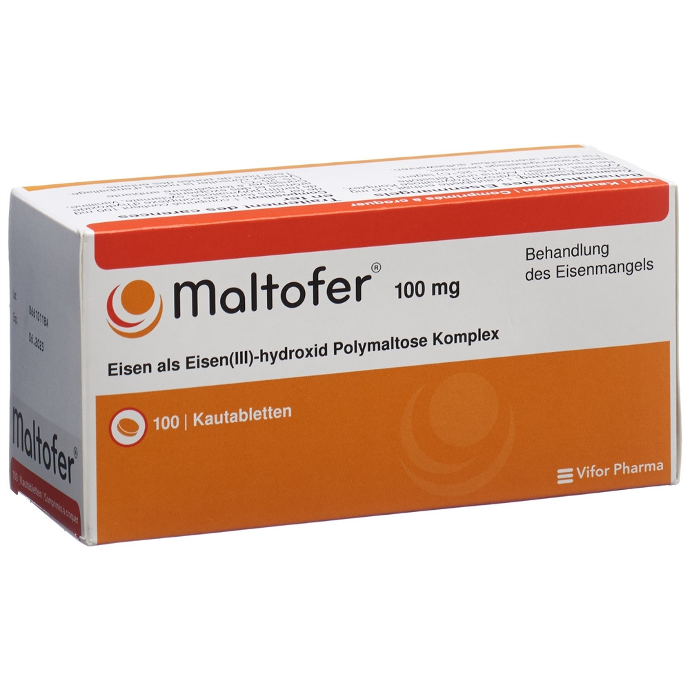 MALTOFER Kautabl 100 mg Blist 100 Stk<br>100 Stück, Blister, Kautablette