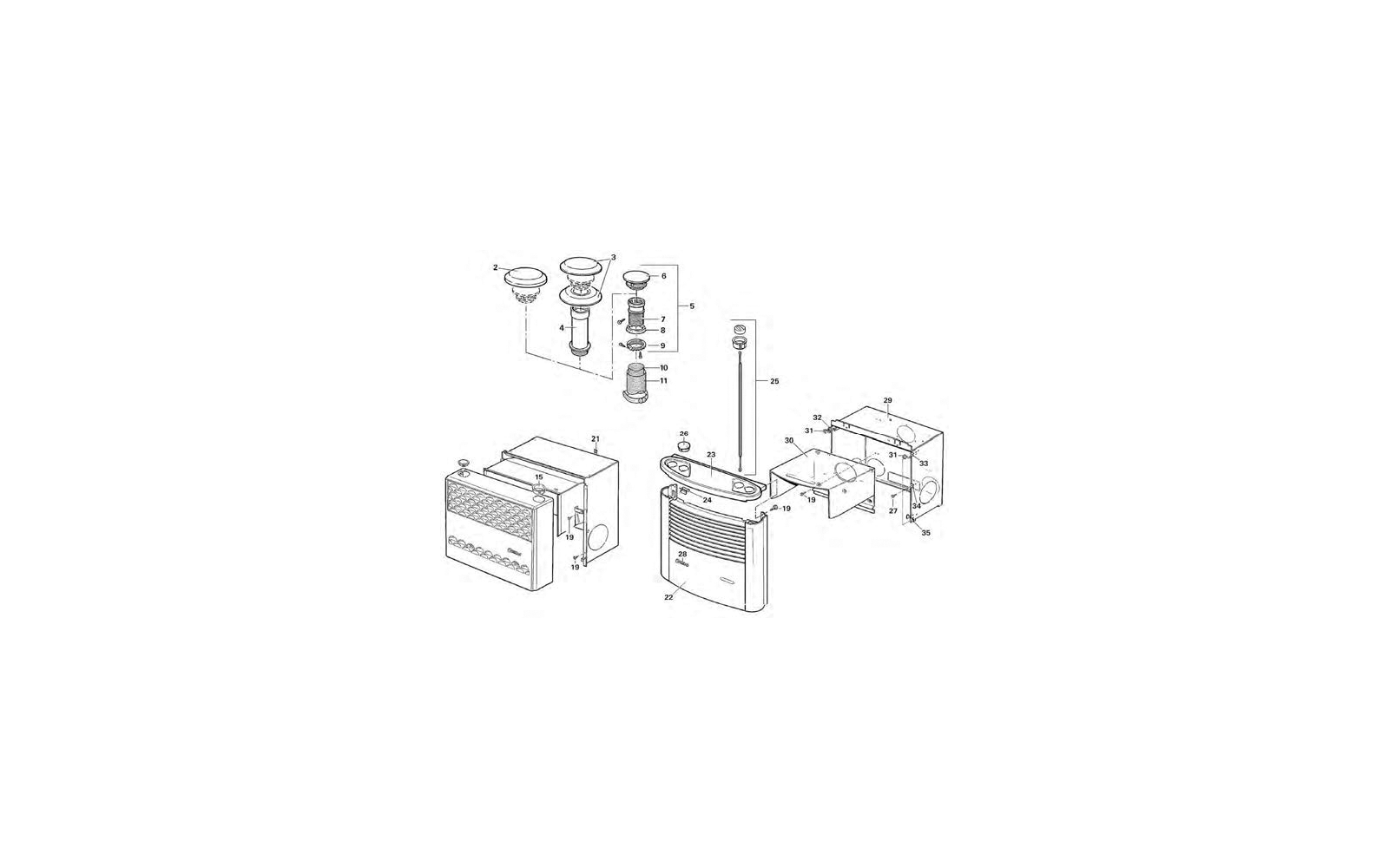 Truma Verkleidung passend zu Truma S 5002