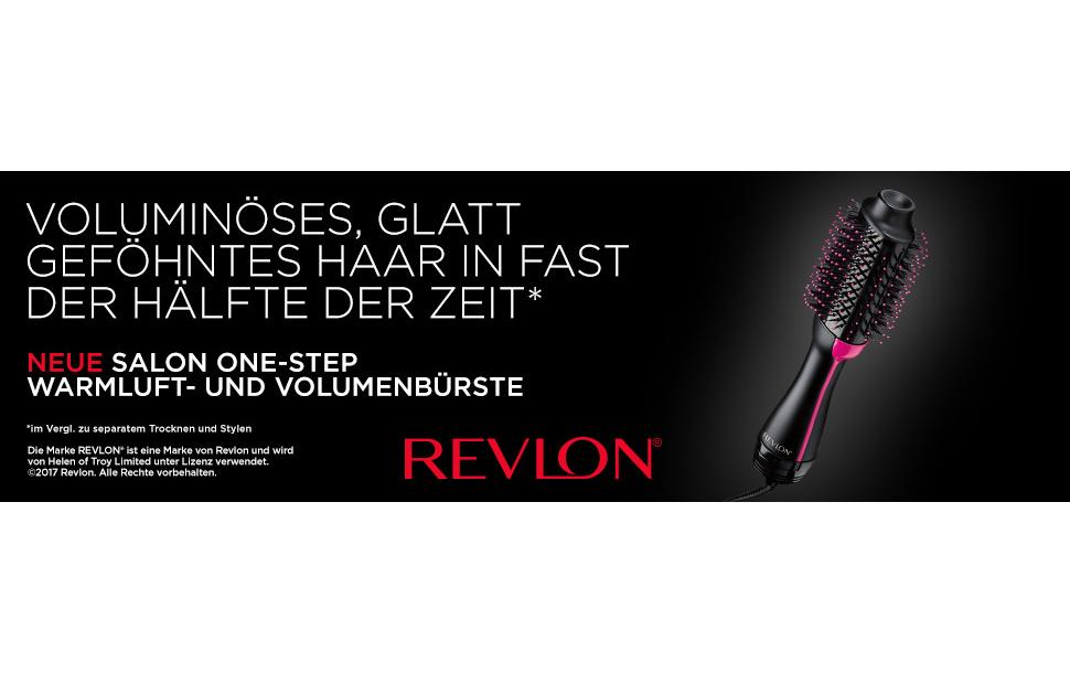 Warmluftbürste Salon One-Step SchwarzWarmluft- und Volumenbürste