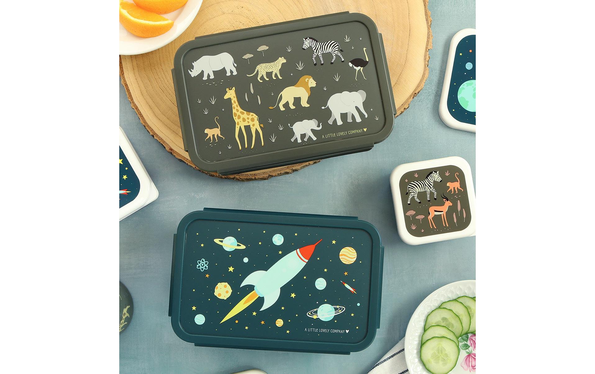 Lunchbox Savanne MehrfarbigKinder Znünibox mit herzigem Motiv