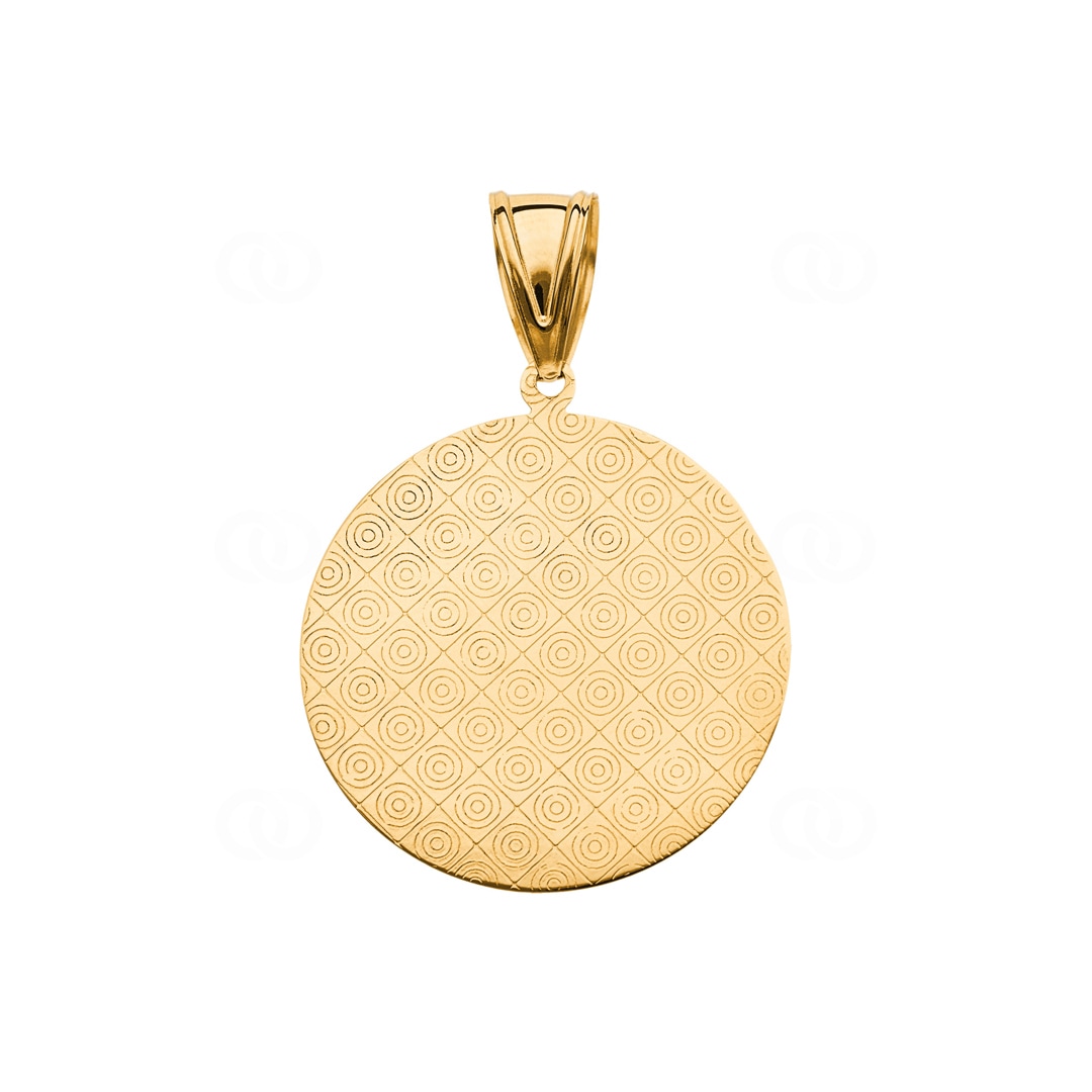 Anhänger 750/18 K Gelbgold Jesus Ø 34mm