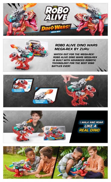 Robo Alive - Dino Wars - Series 1 Gigant Kamp T-Rex