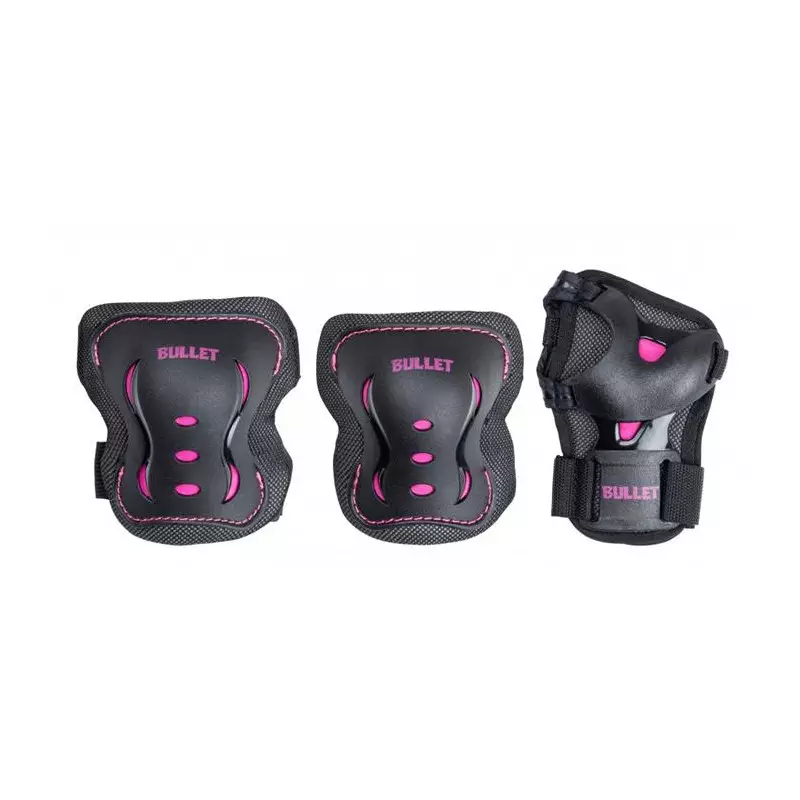 Set de protection BULLET Blast V2 Junior Black/Pink