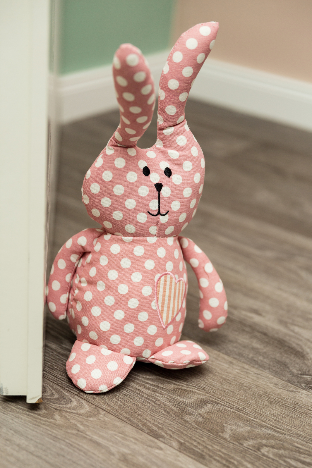 Türstopper HASE LEA - rosa - mit Herz